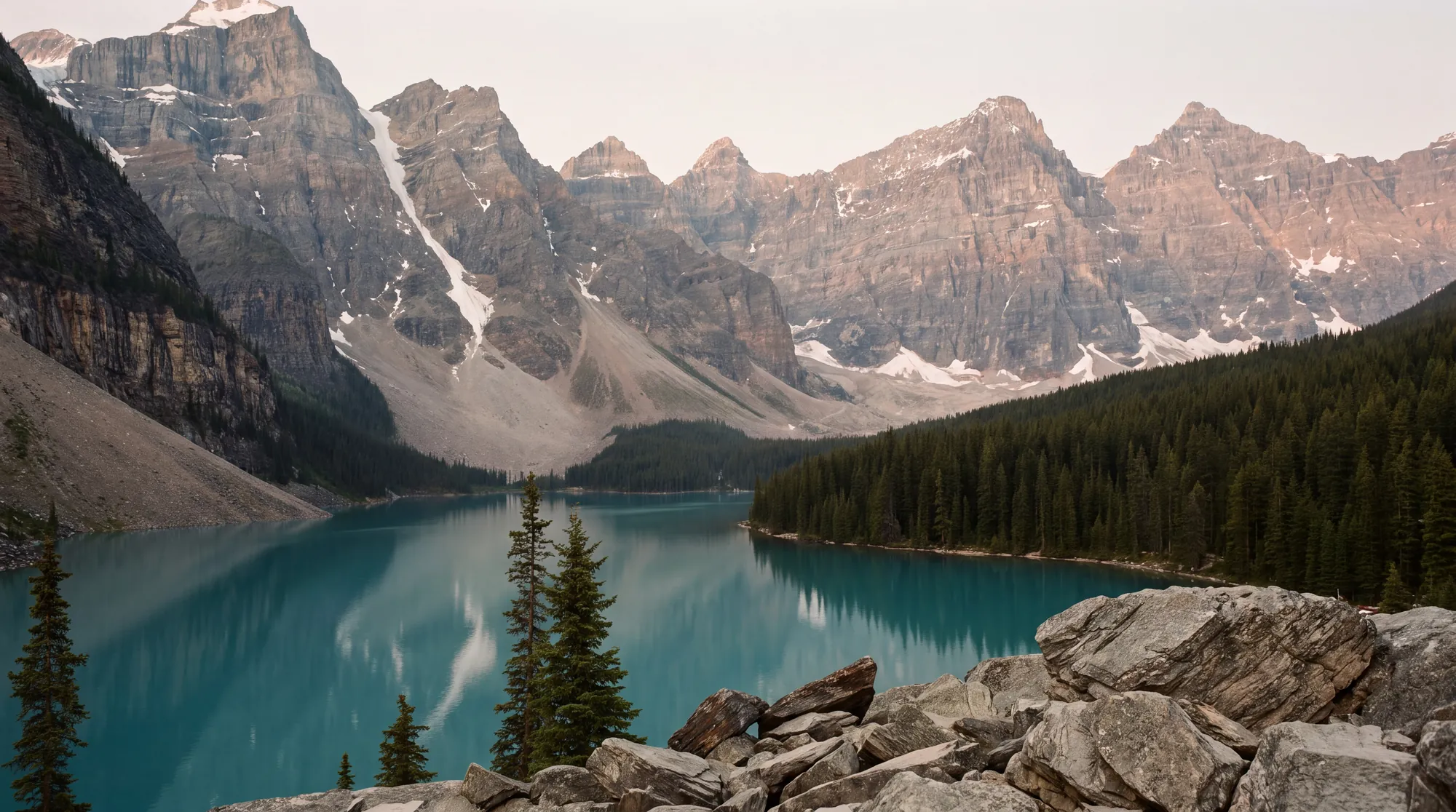 Moraine Lake in the Valley of the Ten Peaks, Banff National Park, Alberta